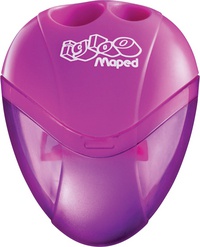 точилка пластиковая двойная с контейнером i-gloo  534756 /maped