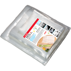 пакеты для вакуумирования 100шт: 15*20см-40шт, 20*25см-40шт, 25*30см-20шт 180мкм 9059401 /dv