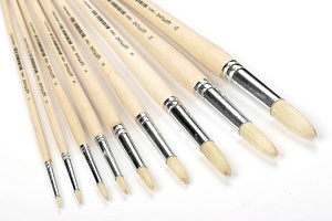 кисть живописная щетина круглая №6 139647 кисть живописная щетина круглая №6 139647