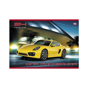 альбом 24л для рисования на скобе /hatber мотошоу. мо, ассорти 24а4с, 24а4  эко 004055