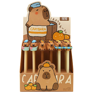 ручка 0,5 гелевая стираемая при нагреве капибара синяя 81235 /centrum