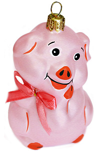 фигурка поросенок (картонно-пластиковая упаковка) с1151 /елочка