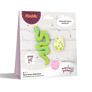 набор для шитья из фетра яркая змейка tf-0435 /miadolla набор для шитья из фетра яркая змейка tf-0435 /miadolla