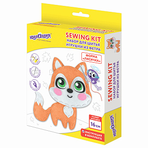 набор для шитья игрушки из фетра лисенок 664491 /юнландия