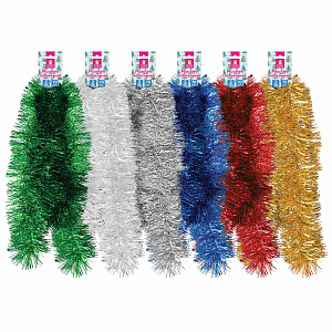 мишура золотая сказка d=70 2м ассорти 592212