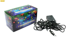 эл.гирл. 240л светодиоды 8реж. многоцветная 20м темная нить ну-6569 /miland