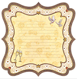 бумага для скрапбукинга  295*295мм  psf свадьба, 190г/м2, 135  /mr.painter