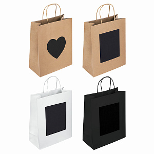 пакет подарочный 26x13x32 см, скретч-слой + стилус, kraft mix, 591972 /золотая сказка фото