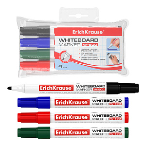 набор 4 маркеров для доски w-500 12849 (50374) /ек