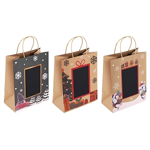 пакет бумажный 21x14x26 см, скретч-слой + стилус, ny kraft, ассорти, 591966 /золотая сказка фото