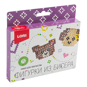 фигурки из бисера. брелоки медвежонок, щенок бис-101 /lori