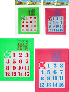 головоломка пятнашки 8,8*6,8*0,4см y1481068