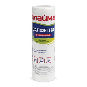 салфетки вискозные 25*30см 30шт/рулон 45г/м2 универсальные для дома и офиса 601565 /лайма