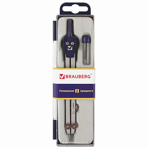 готовальня 2предмета student oxford циркуль 140мм +стержни, пласт.пенал 210323 /br