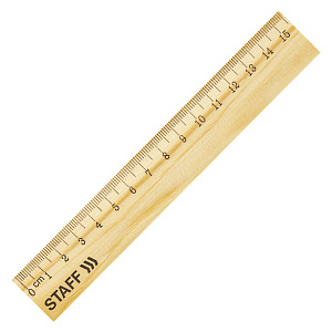 линейка 15см деревянная 210797 /staff изображение линейка 15см деревянная 210797 /staff
