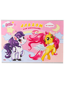 альбом 20л для  рисования на скобе /profit девочки и волшебные бабочки. офсет.обл, 20-7201