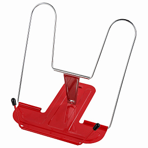 подставка для книг line+, металлическая, красная, 238070 /br